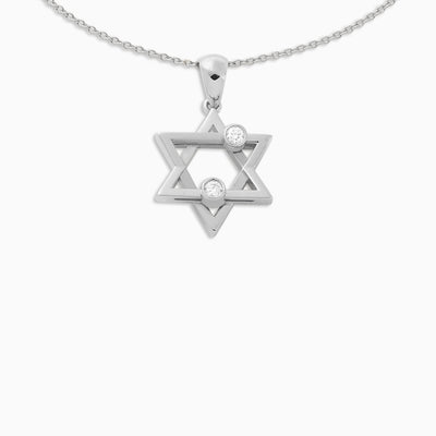 Joujou Star Necklace in 18kt white gold