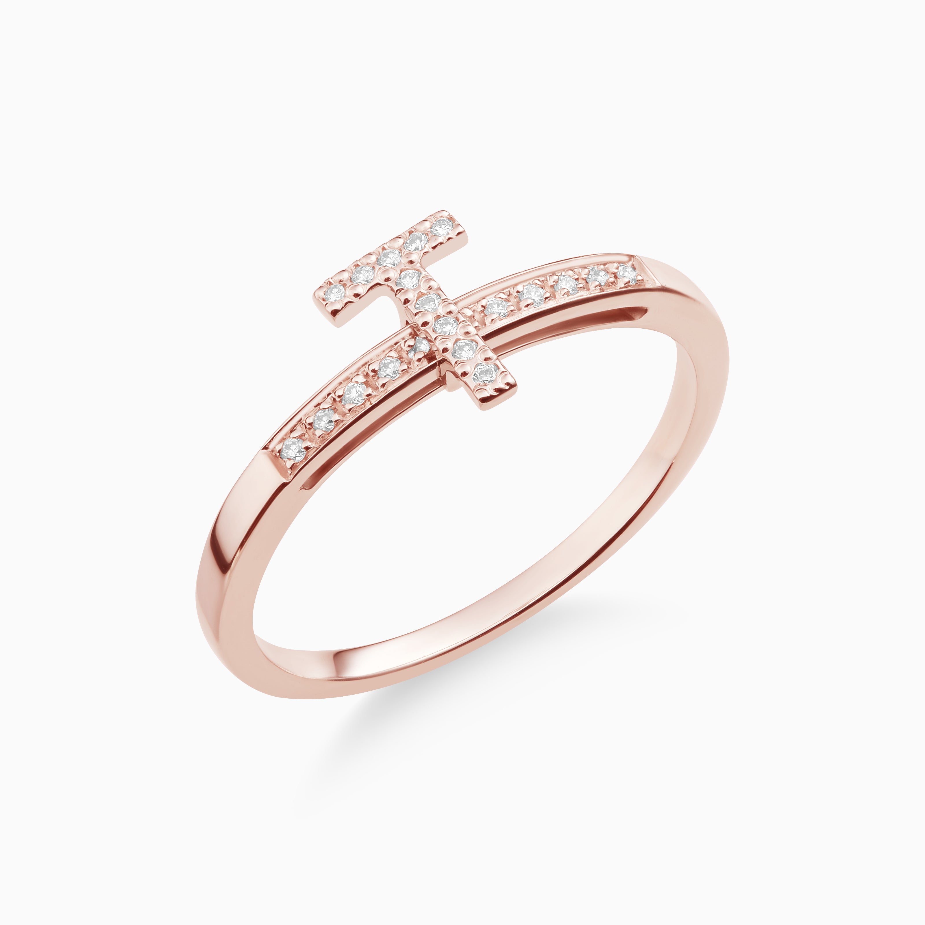 Joujou T Band in 18kt rose gold