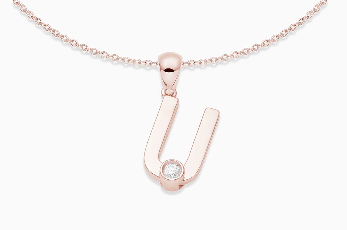 Joujou U Necklace in 18kt rose gold