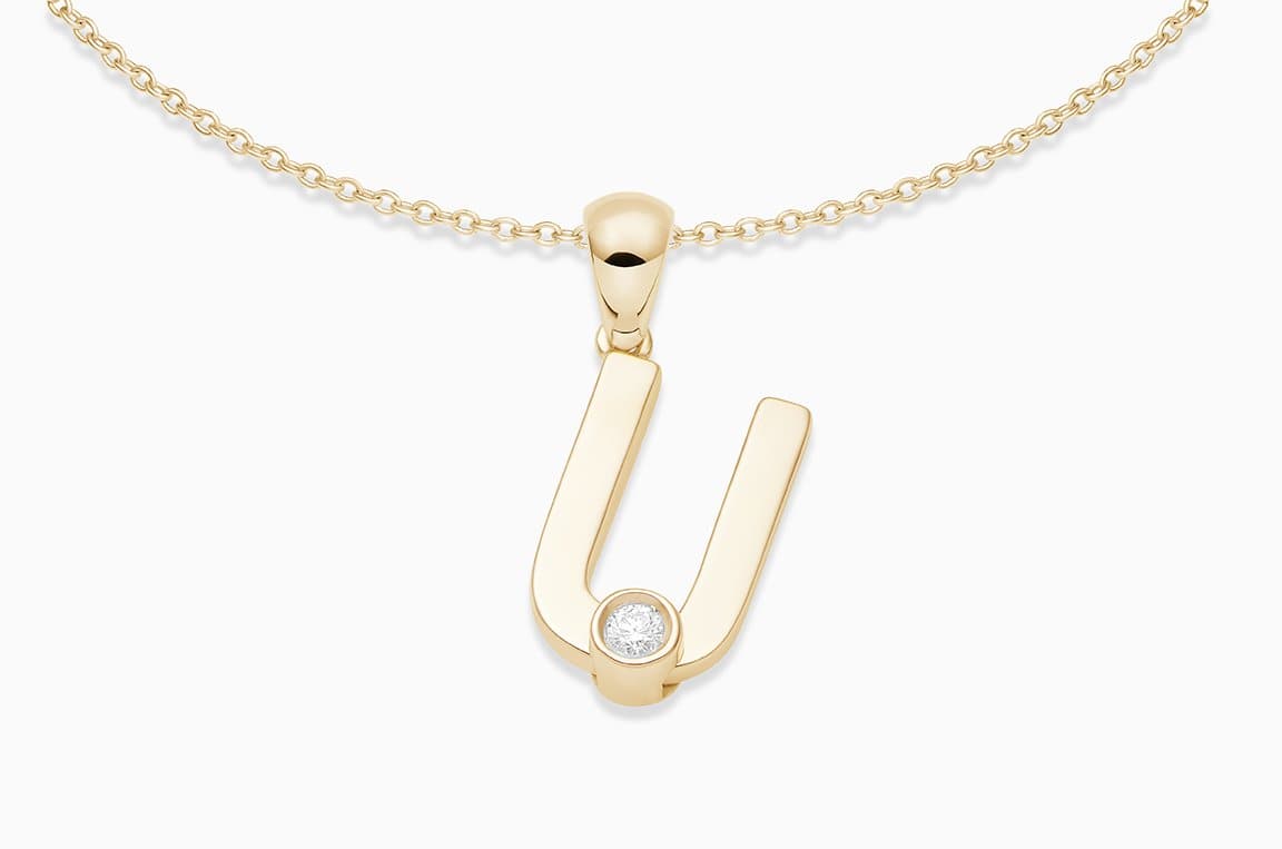 Joujou U Necklace in 18kt yellow gold