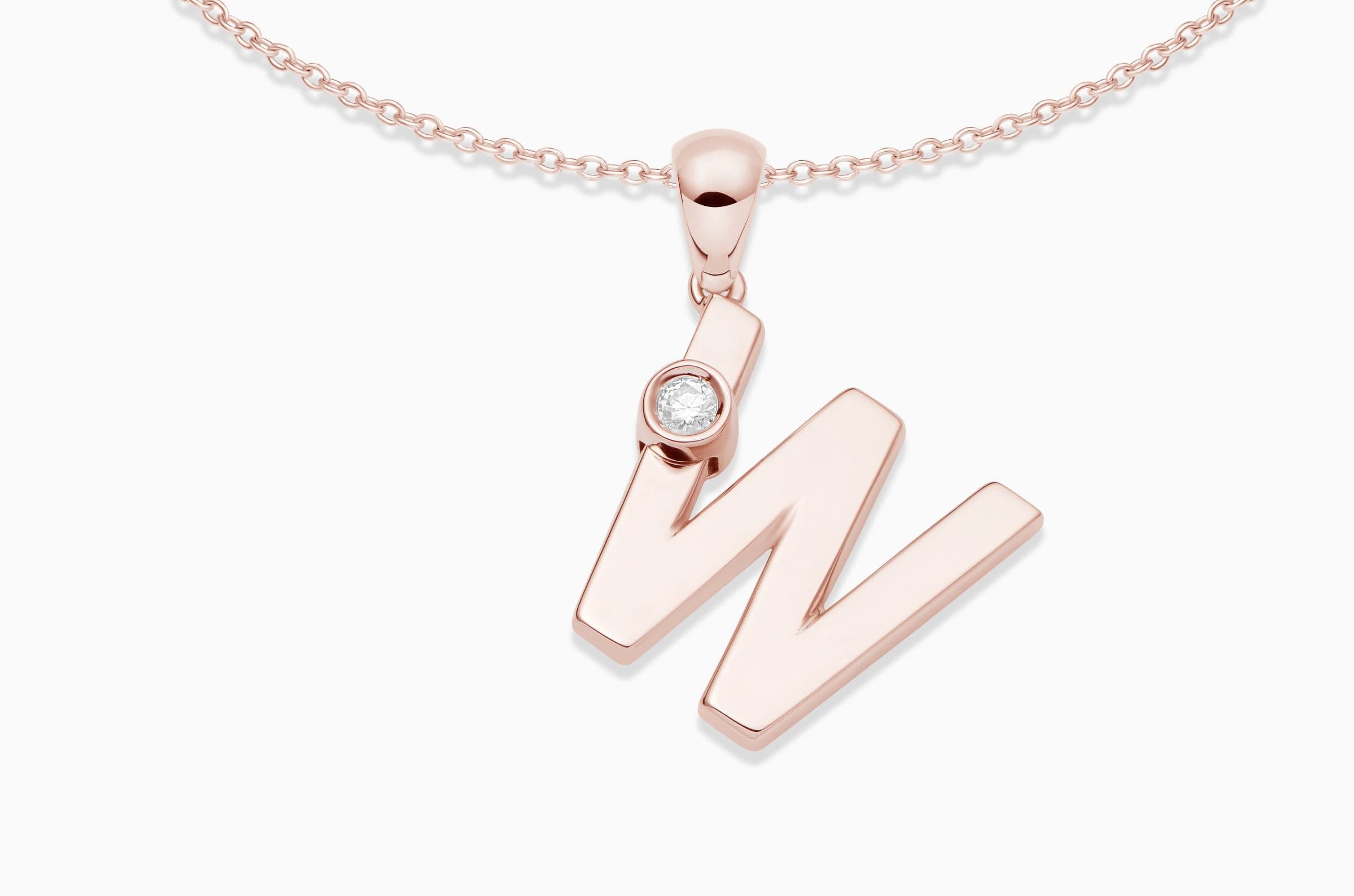 Joujou W Necklace in 18kt rose gold