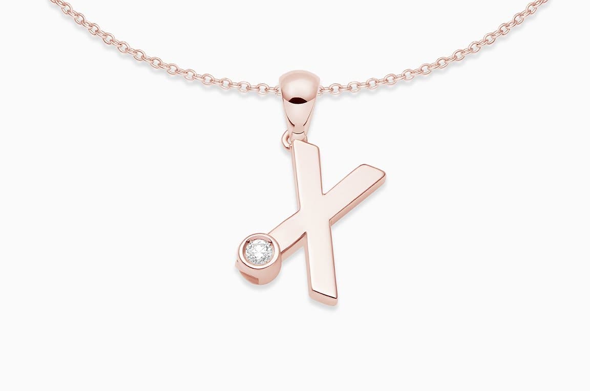 Joujou X Necklace in 18kt rose gold