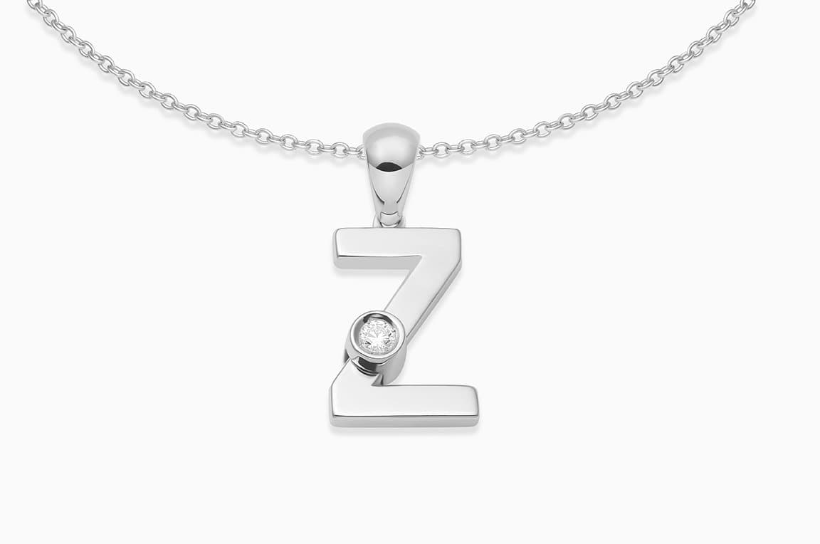 Joujou Z Necklace in 18kt white gold