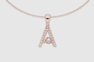 Movement of Joujou Diamond A Necklace in 18kt rose gold