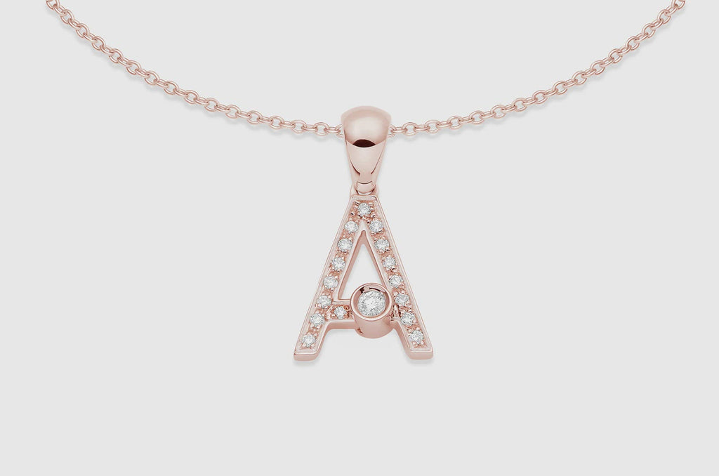 Movement of Joujou Diamond A Necklace in 18kt rose gold